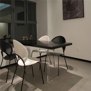 Table à manger rectangulaire Delifeng en acrylique transparent, style minimaliste, pour la salle à manger - Product Image 1