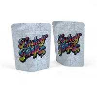 Sachets Mylar Métallisés Argentés Personnalisables avec Logo, Pochettes Autoportantes à Fermeture Éclair en Feuille d'Aluminium pour Thé, Bonbons et Snacks