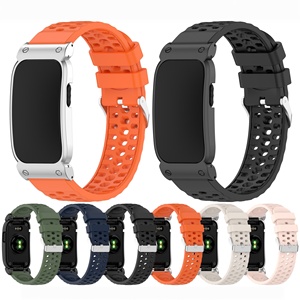<span class=keywords><strong>Bracelet</strong></span> de montre en silicone respirant et séparable DIY pour <span class=keywords><strong>Garmin</strong></span> CIRQA – <span class=keywords><strong>Bracelet</strong></span> de remplacement sport pour smartwatch - Product Image 1