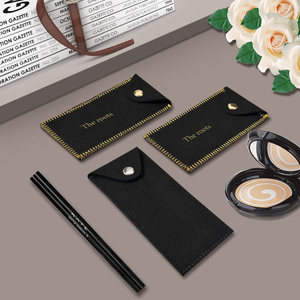 Bán buôn túi đồng hồ với logo, Chất lượng cao nhung da lộn Flap với nút đồng hồ lưu trữ túi đồ trang sức đóng gói túi với logo - Product Image 3