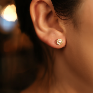 ต่างหูแฟชั่น DE Pearl Stud PE0552 สำหรับผู้หญิงเครื่องประดับคุณภาพสูง - Product Image 3