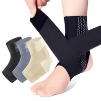 Manchon de compression pour cheville, sangle réglable, léger, ultra-fin, respirant, rembourré en silicone, protection de la cheville