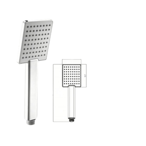 Nuevo diseño 2025 Cabezal de ducha de mano Cabezal de ducha de plástico ABS - Product Image 1