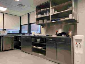 Gabinetes de Cocina Modernos de Acero Inoxidable con Isla de Madera, Solución Integral para Cocina - Product Image 4