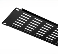 Panneau de gestion des câbles ventilé 2U 19 pouces démontable pour montage en rack avec trou de dissipation thermique pour une entrée facile des câbles dans les armoires