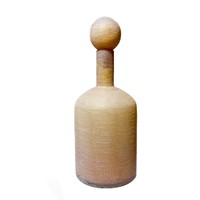 Vase en verre dépoli fait main haut de gamme de la série Morandi, pour décoration artistique de chambre d'hôtel, soufflé à la main