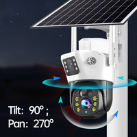 3MP*2 Asya 4G Çift Lensli Kamera IP66 Su Geçirmez 4G PTZ Solar Kamera 2024 PTZ Kamera Doğrudan Şirket Tedarikçisi