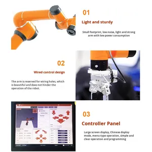 AUBO I5 Robot Colaborativo de 6 Ejes con Repetibilidad de ±0.0mm2 para Ensamblaje de Electrónica 3C, Brazo Robótico Industrial - Product Image 3