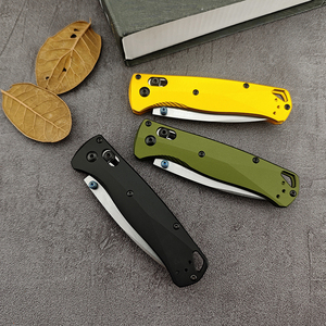 Couteau de poche EDC BM-BUGOUT 535BK-07, couteau de survie en plein air, couteau de camping, manche en aluminium léger, couteau pliant quotidien, DIY OEM M390 - Product Image 4