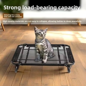 Cama para Mascotas Plegable Rectangular con Marco Elevado, Superficie Transpirable, Uso Interior y Exterior, Fácil Montaje y Limpieza, Antideslizante, Venta al Por Mayor - Product Image 2