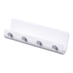 Étagère de rangement pour porte d'entrée tenture murale clé adhésive sans clou personnalité crochet créatif étagère de rangement - Product Image 1