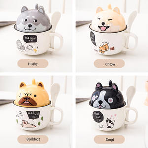 Taza de doble propósito de una taza más vendida, caja de Taza de cerámica de Animal lindo divertido, tazas de dibujos animados, empuñadura de mano, agua caliente o agua fría - Product Image 6