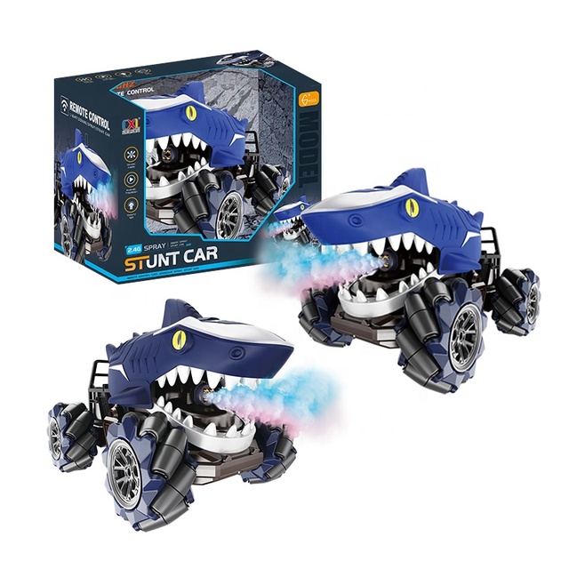 Customized 2.4GHZ Remote-Controlled Spray Music Stunt Car Toy Children's Toy Controlled Stunt Car Toys