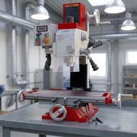 Machine de perçage et de fraisage verticale à alimentation directe d'usine, cône de broche MT2, capacité de perçage 25 mm, qualité industrielle, certifiée CE