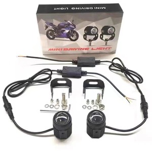 Faros LED con lentes, protectores de pilar A, rejillas y focos de motocicleta de doble color (amarillo y blanco) mejorados - Product Image 6
