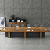 Meubles de bureau en gros, ensemble bureau et chaise, table de réunion, table de conférence moderne avec gestion des câbles