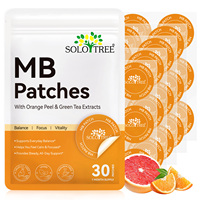 SOLOTREE Patchs transdermiques MB à l'extrait de pamplemousse et à l'écorce d'orange pour le bien-être et l'équilibre métabolique