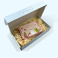 Süße Rosa Mädchenhafte Flip-Mailer-Box mit Schaumstoffauskleidung, Matter Laminierung, Ins-Style Cartoon Geschenkpapierbox mit Individuellem Logo für Versand und Souvenirs