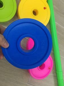 Hot Sale High Quality Add Wasser Baby Kinder Home Sport Gym Fitness geräte Kunststoff Spielzeug Hantel <span class=keywords><strong>Set</strong></span> für Kinder - Product Image 4