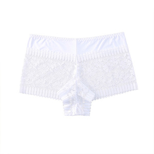 Women's High Waist Underwear Sexy Belly-Tight Lace Jacquard Briefs <strong>Sheer</strong> Intimates Women's <strong>Panties</strong> - Product Image 5