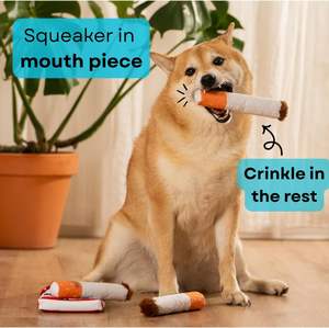 Cigarette <b>Box</b> Design Cute Cartoon Pet Squeaky Chew <b>Toy</b> <b>Dog</b> Interactive Play with Sound <b>for</b> Daily Use Wholesale - Product Image 4