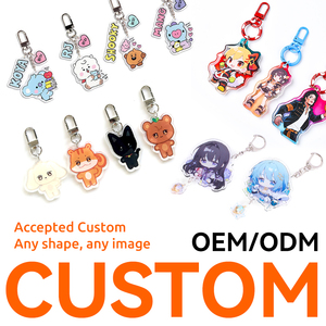 Llavero Digital con Diseño de Dibujos Animados Creativos y Lindos, Impermeable, Ecológico, Acrílico, Cuadrado, Impresión Digital para Bolsos - Product Image 6