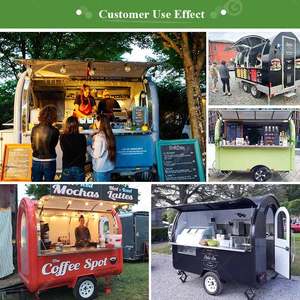 Carretto Mobile Portatile per Feste, Panetteria, Bibite, Cibo, Birra, Bar con Rubinetti, Rimorchio per Gelati, Negozio al Dettaglio - Product Image 5