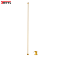 SANIPRO Robinet de lavabo en forme de goutte d'eau facile à installer, robinet de lavabo à haut débit, robinet de lavabo en laiton, robinet de lavabo de salle de bain