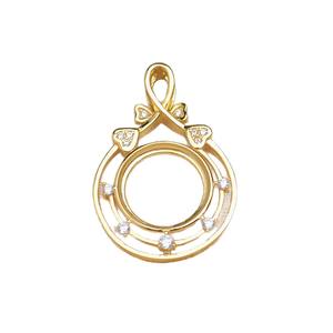 จี้เงินแท้ S925 รูปหัวใจ ประดับมุกเปลือกหอย ชุบทอง ขนาด 13.7-13.9 มม. สำหรับทำเครื่องประดับ - Product Image 5