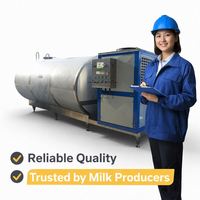 Silo de Stockage de Lait de 600 Litres - 50T Sus304 - Réservoir de Lait Équilibré