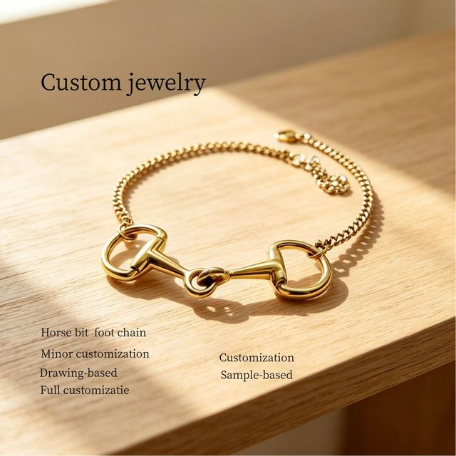 Inspire Jewelry Stainless Steel Equestrian Horse Bit-shaped Ankle Chain Minimalist Ankle Jewelry, Festive Gift