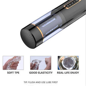 自動オナニー器 伸縮回転式 インテリジェント加熱 オナニーカップ 振動式 男性用ポケットプッシー 大人のおもちゃ - Product Image 6