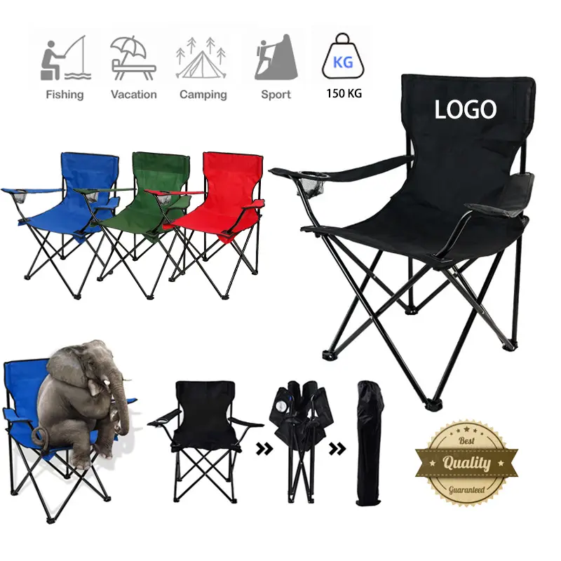 Feistel Voyage Léger En Plein Air Logo Personnalisé Chaises De Plage Pliantes Portable Plié Pêche Camping Chaise