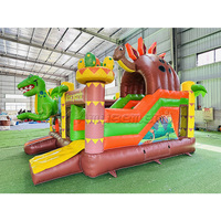 Château gonflable commercial dinosaure