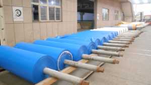 공장 도매 대형 <span class=keywords><strong>PVC</strong></span> 코팅 타포린 롤 광택 매트 폴리에스터 원단 텐트 용 - Product Image 5