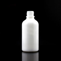 Flacon compte-gouttes en verre céramique blanc de luxe 5ml 10ml 15ml 20ml 30ml 50ml 100ml avec bouchon doré