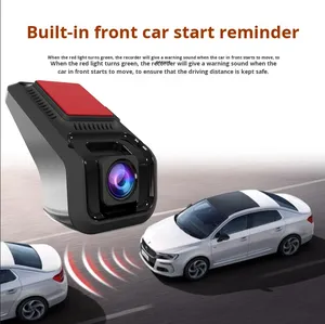 Ống kính kép USB <span class=keywords><strong>Dash</strong></span> Cam xe ô tô HD tầm nhìn ban đêm Android Navigation Video Recorder phía trước phía sau lái xe ghi - Product Image 2