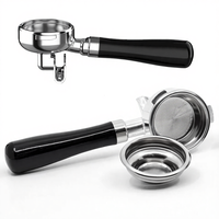 Machine à café expresso 19 bars avec moulin intégré, mousseur à lait, réservoir d'eau de 1,4 L, 2 inserts à tasses, chauffage thermobloc, noir