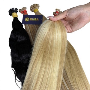 Extensions de cheveux vierges vietnamiens Rusa Hair I-Tips, couleurs personnalisables, lot de 100g - Product Image 1