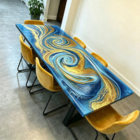 Résine époxy transparente Resina Epoxica A et B pour artisanat, bijoux et fabrication de tables en résine sur bois