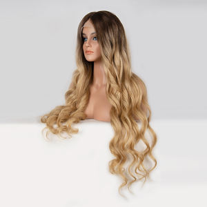 Perruque en dentelle complète 100% cheveux humains russes – Couleur balayage dorée, perruque en cheveux vierges faite à la main, texture naturelle douce pour femmes - Product Image 6