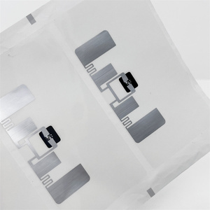 สติกเกอร์ RFID แบบฝังเปียก D48F/ฉลาก ISO 18000-6C บัตรควบคุมการเข้าถึงด้วย UHF แท็ก860-960MHz 50x50mm 128-bit EPC Memory - Product Image 2