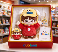 Peluche personnalisée de personnage de dessin animé, adorable poupée en peluche pour souvenir, OEM ODM, peluche personnalisée