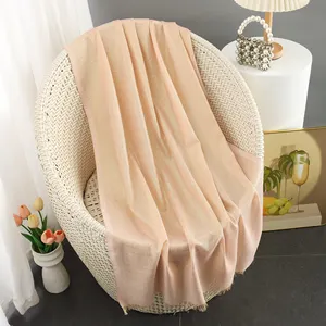 2024 hot sell wholesale hijab New colorful jersey hijab cotton material women headscarf Muslim wrapping scarf