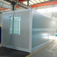 Bâtiment Modulaire Préfabriqué Pliable 20FT à Faible Coût et Couleur Personnalisée en Acier Galvanisé pour Bureau, Entrepôt et Stockage Moderne