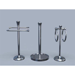 Portasciugamani di carta da cucina a strappo con una sola mano moderno in piedi con Base ponderata 3 pezzi di carta igienica in piedi - Product Image 4