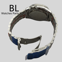 BLIGER 41mm montre de plongée automatique pour hommes NH35 mouvement 3.8 couronne rotation lunette verre saphir cadran noir C3 vert Date lumineuse