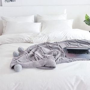 Color sólido Blanco 100% Algodón 4 piezas Edredón Funda nórdica Queen King Size Hotel Juego de cama Proveedor - Product Image 2