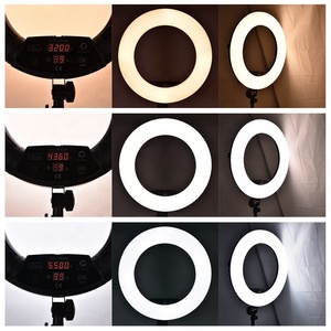 Éclairage professionnel, lampe à anneau LED <span class=keywords><strong>Tik</strong></span> <span class=keywords><strong>Tok</strong></span> de 18 pouces, 96 W, lumière lunaire pour les cils, salon de beauté, tatouage et maquillage - Product Image 4