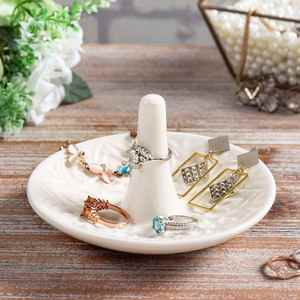 <b>Ceramic</b> <b>Ring</b> Dish, Jewelry Dish Holder, Small Trinket Tray Plate for Earrings <b>Rings</b> Necklaces Keys - Product Image 2